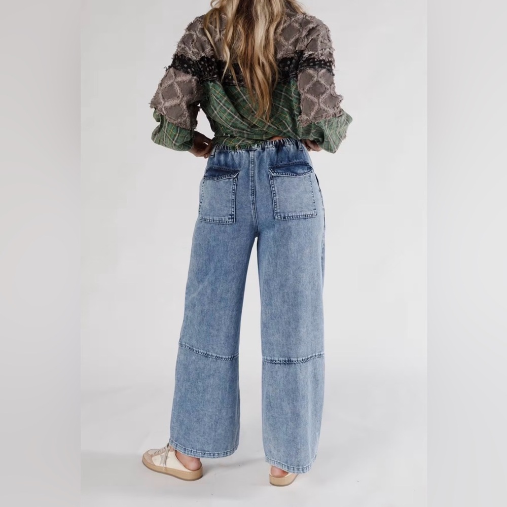 Listicle Wide Leg Drawstring Pants - Picture 3 of 8